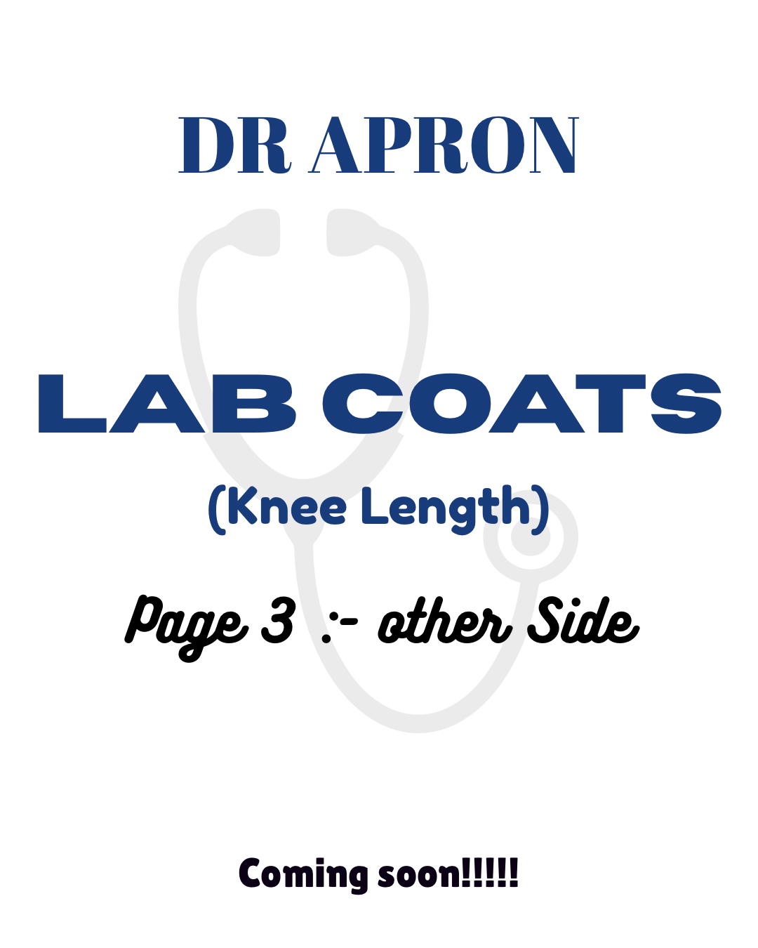 LAB COAT | KNEE LENGTH - FEMALE | DR APRON™