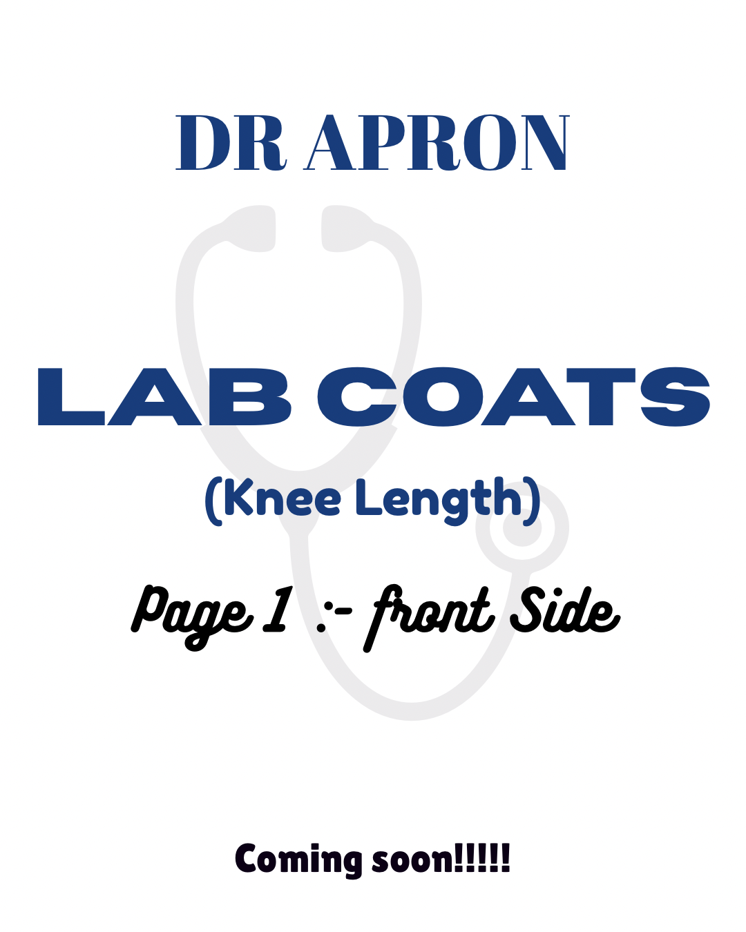LAB COAT | KNEE LENGTH - FEMALE | DR APRON™